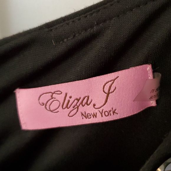 Eliza J Embellished Peplum Holiday Dress - Picture 9 of 10